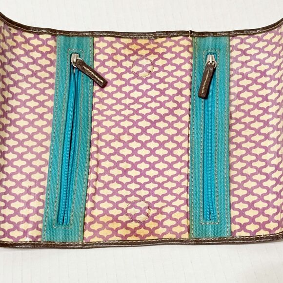 Fossil Key Per Travel Cosmetic Roll Up Bag Wallet Bird Y2K Jewelry Organizer - Picture 11 of 11